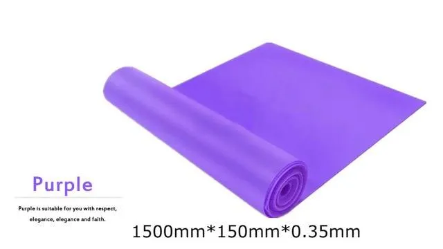 5 Colors Yoga Resistance Rubber Bands Sports Training Workout Elastic Bands Fitness Gym Equipment Crossfit Yoga Ropes Free Ship