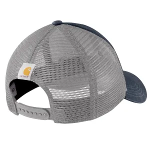 Canvas Mesh-Back Logo Graphic Cap - 408-Navy-White | Carhartt 101195