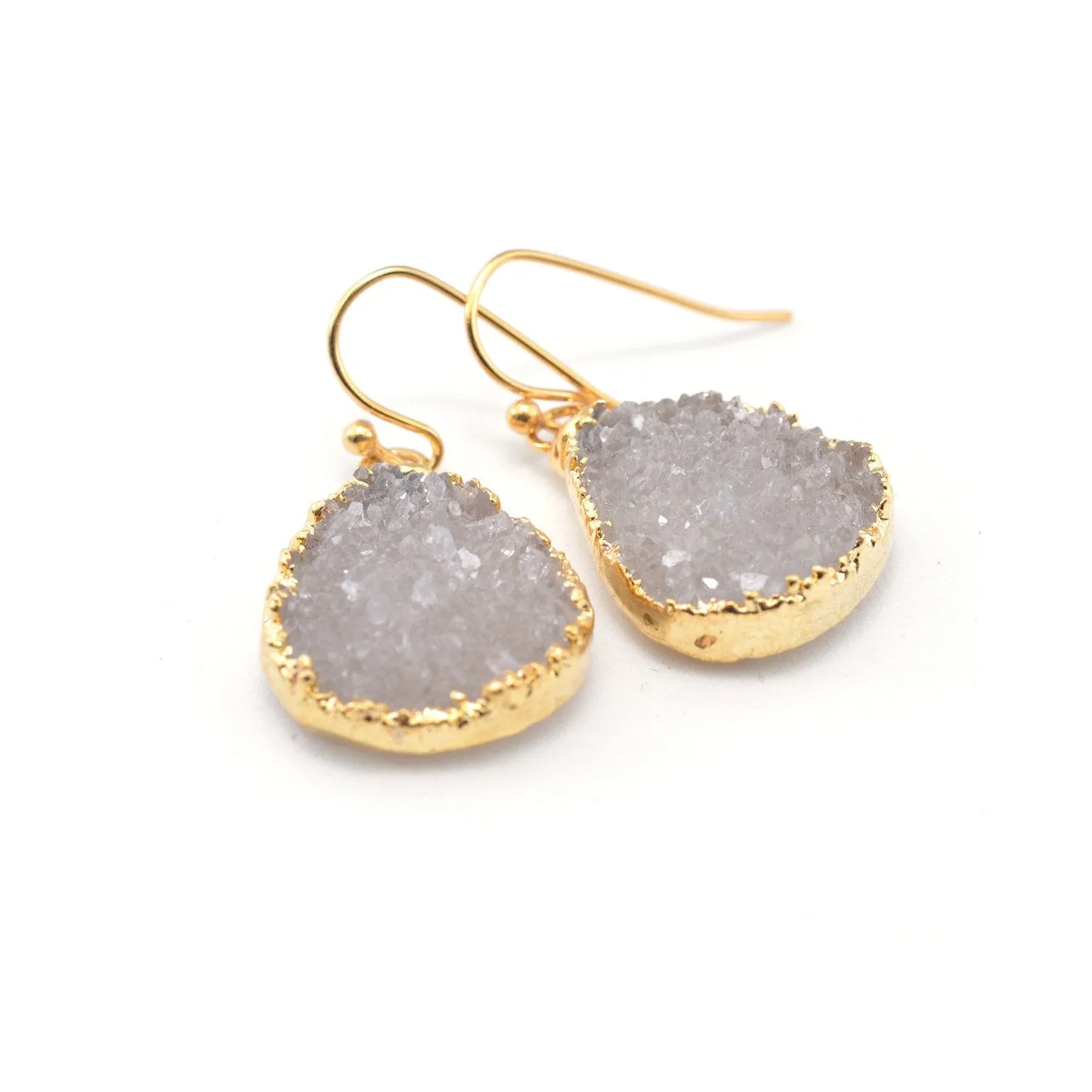 Druzy Teardrop Earrings