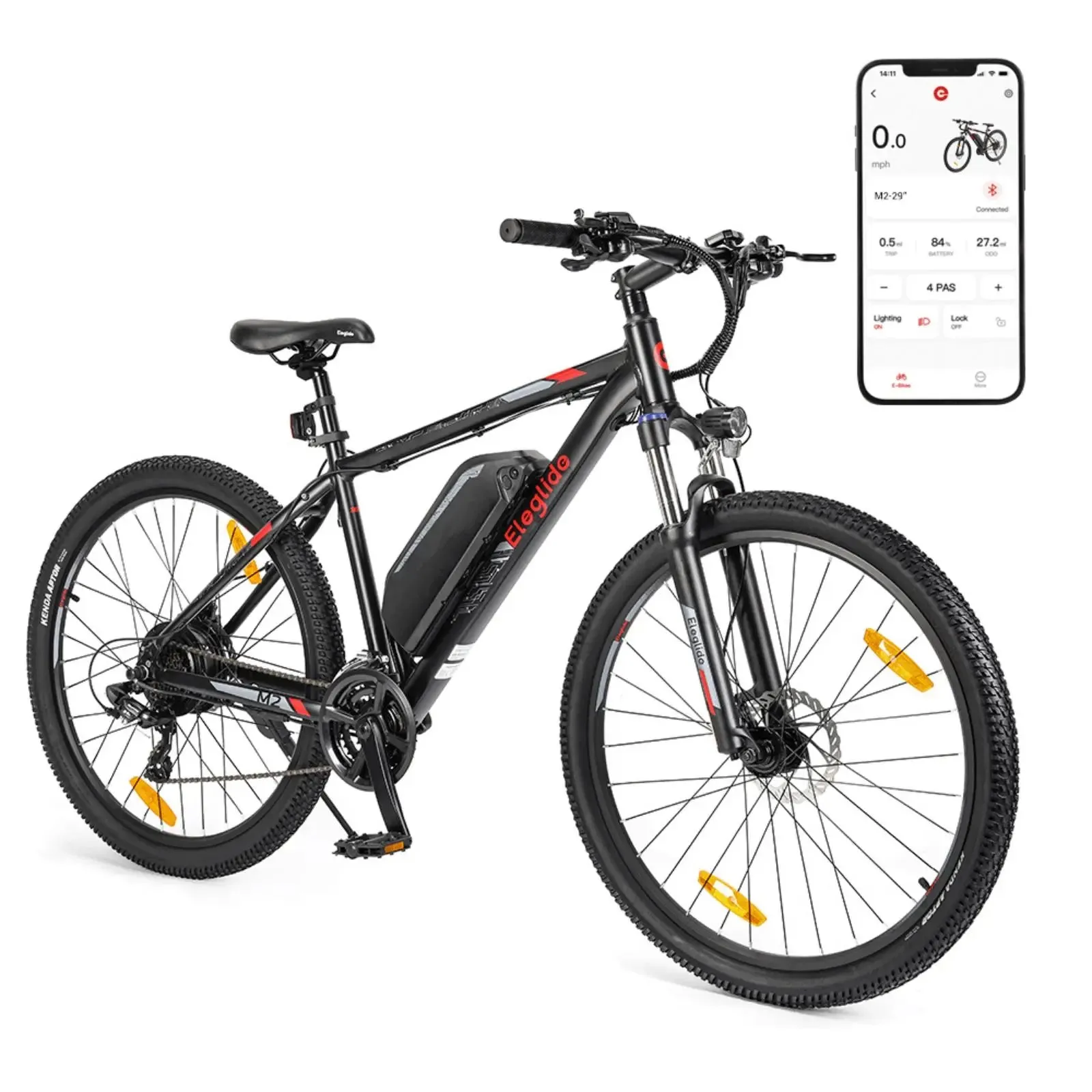Eleglide M2 Electric Mountain Bike 570W Black
