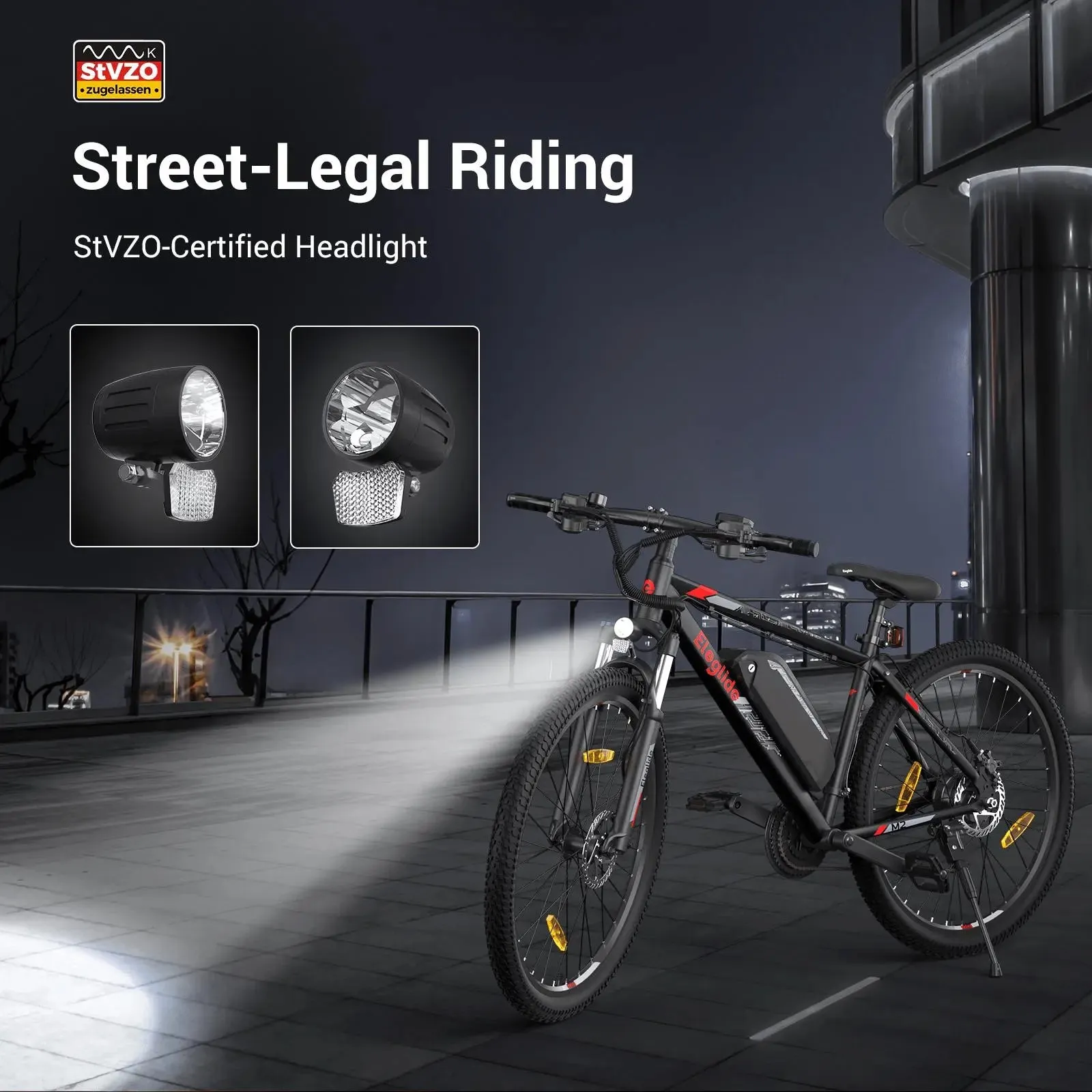 Eleglide M2 Electric Mountain Bike 570W Black