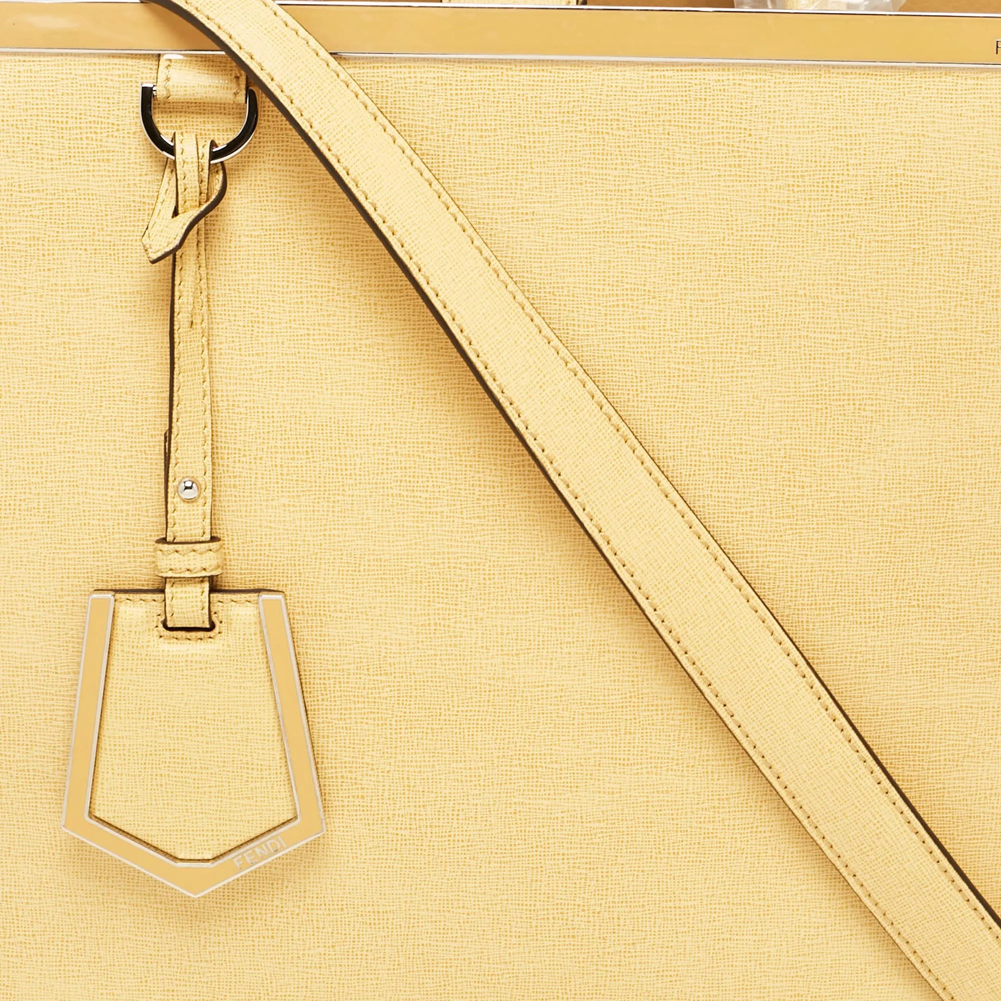 Fendi Tricolor Leather Medium 2Jours Tote