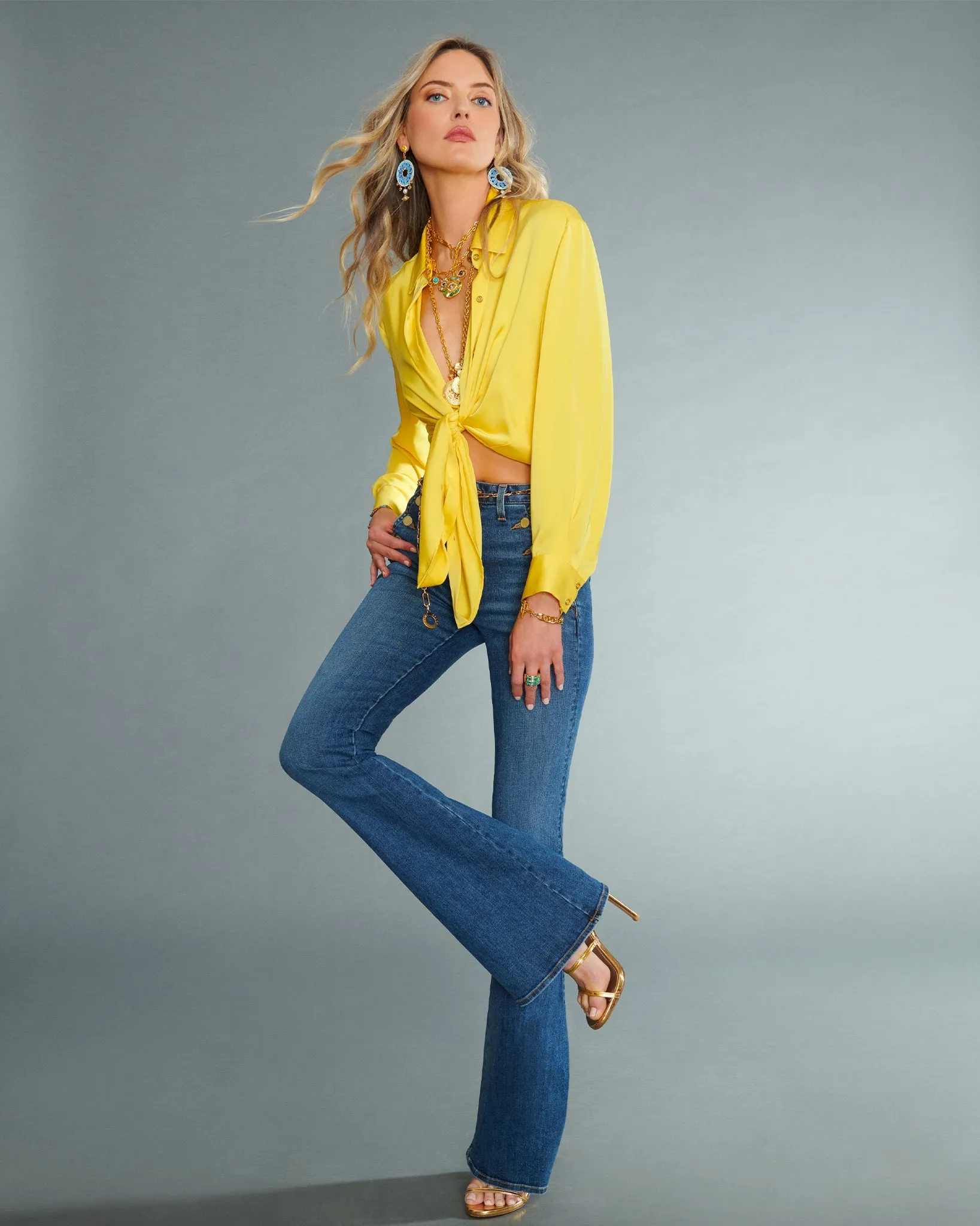 Kolby Oversized Button Down Blouse