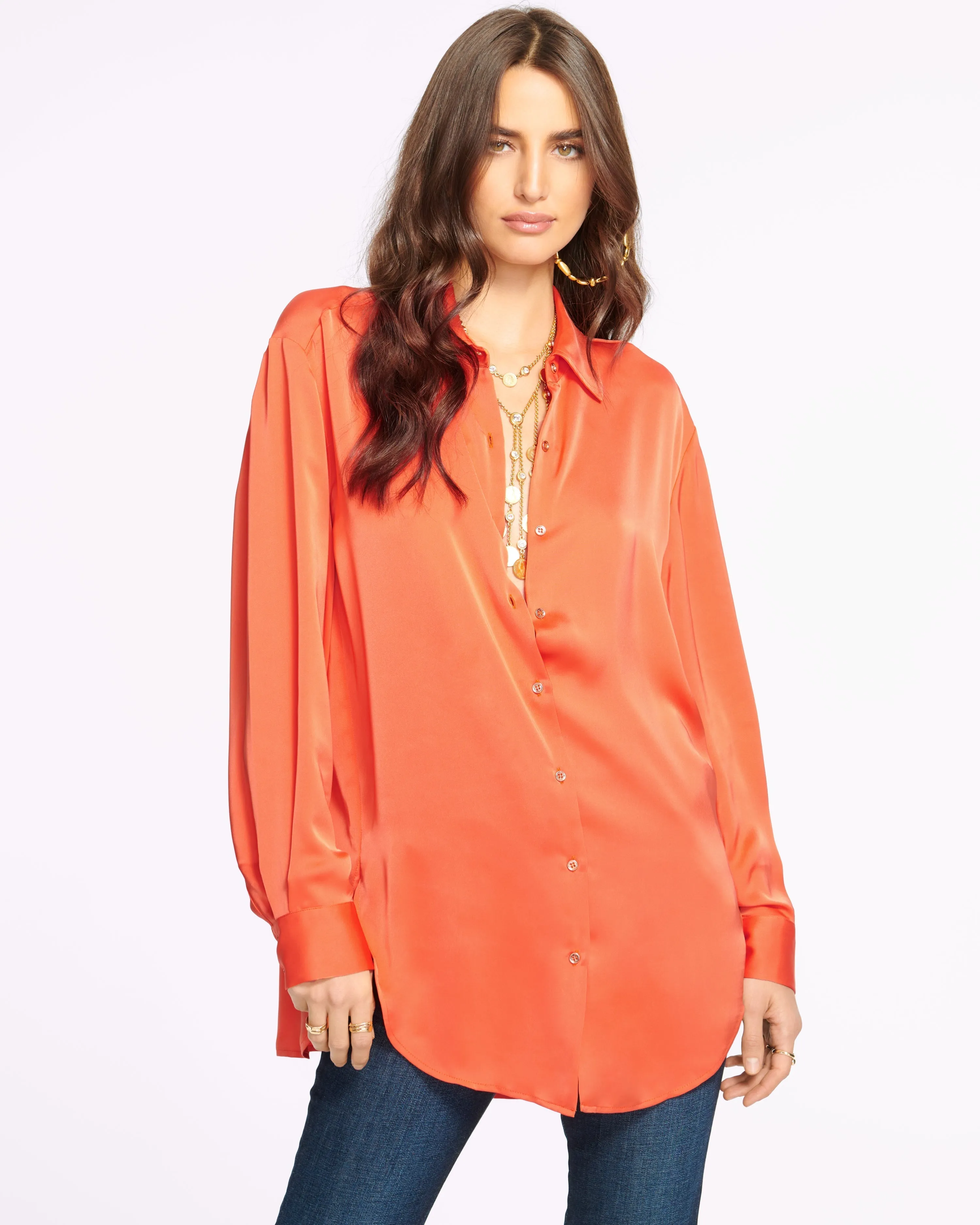 Kolby Oversized Button Down Blouse