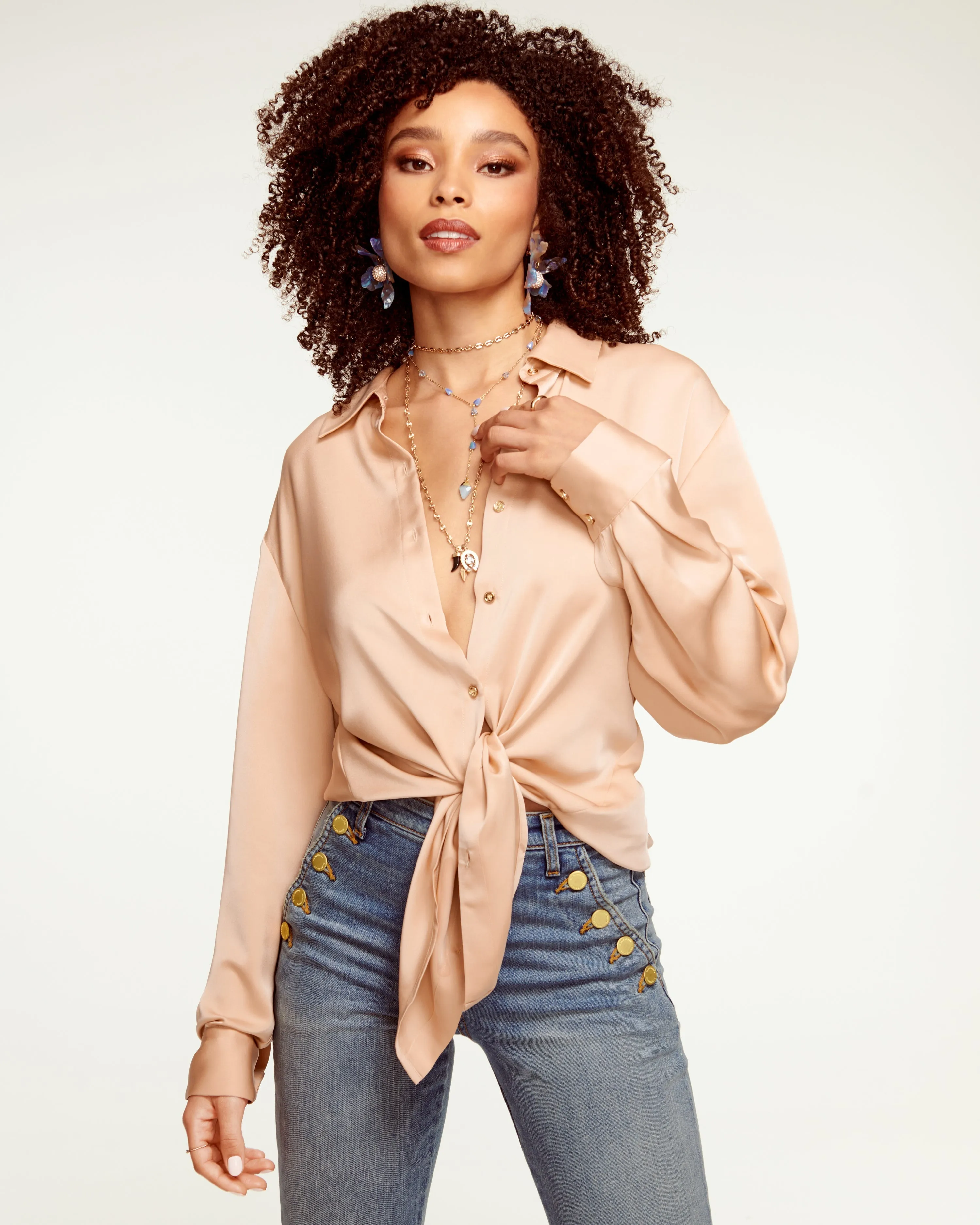 Kolby Oversized Button Down Blouse