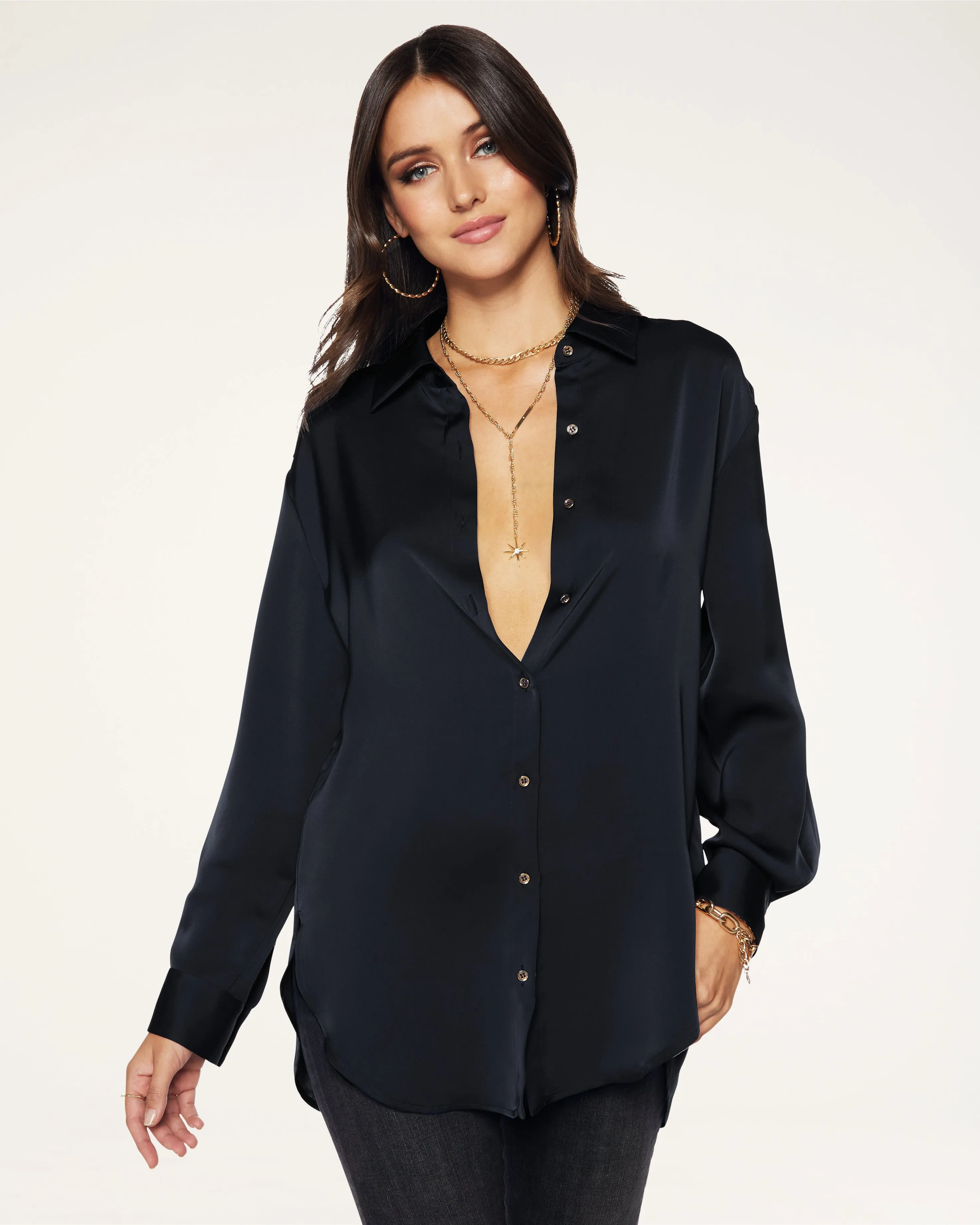 Kolby Oversized Button Down Blouse