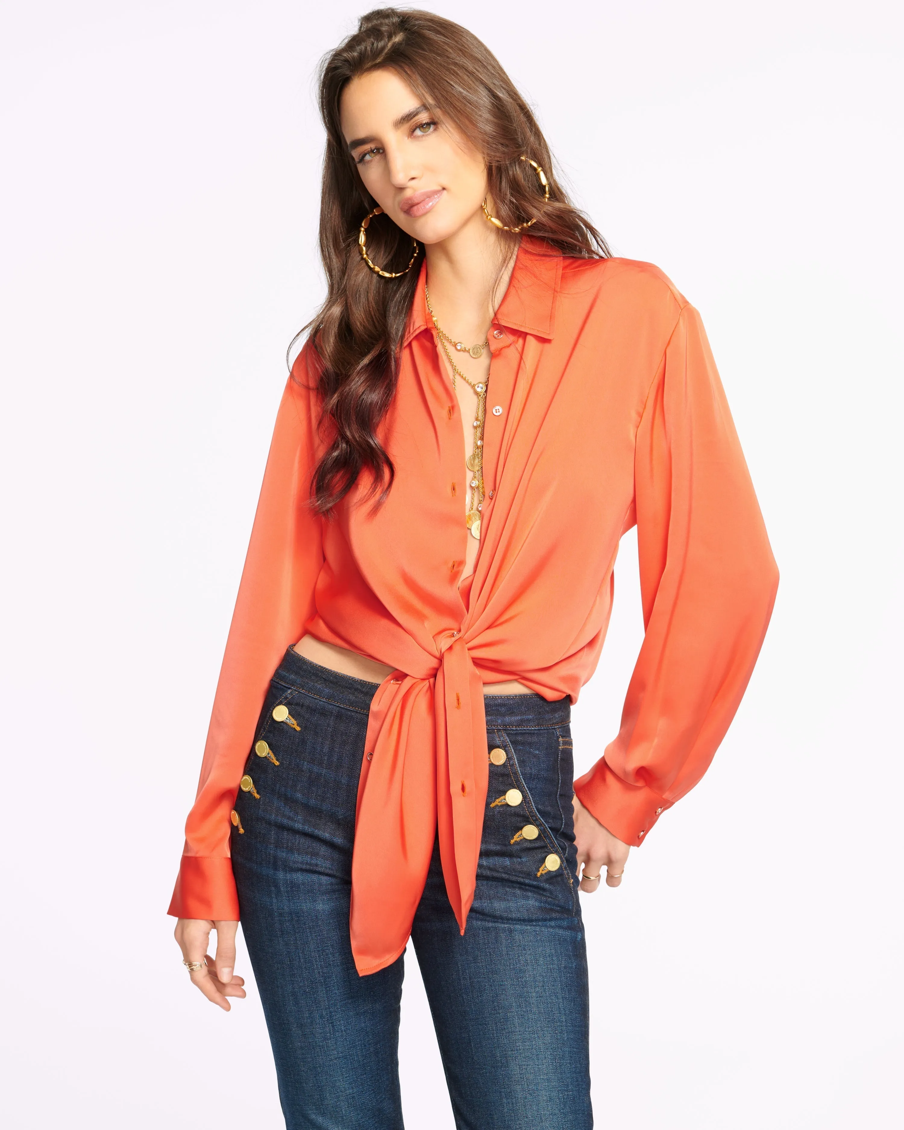 Kolby Oversized Button Down Blouse