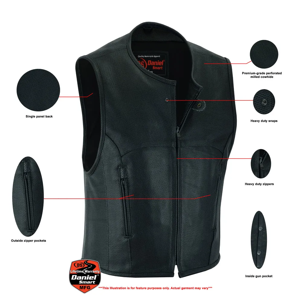 Men's Updated Perforated SWAT Team Style Vest - Black