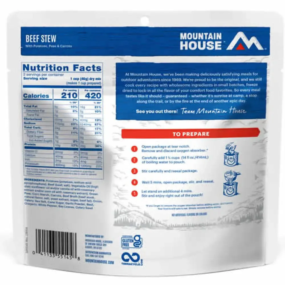 Mountain House BEEF STEW Pouch (2-Servings)