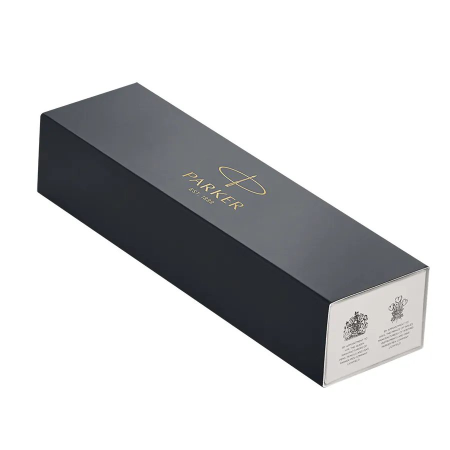 Parker IM Dark Espresso Chrome Trim Rollerball & Fountain Pen Set