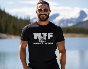 Where's The Fish T-shirt, Dad Gift, Fathers Day Gift, Fishing Lover, Fishing Shirt, Fishing Humor