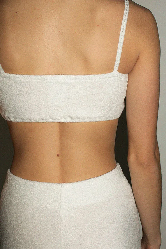 White Organic Terry Tank