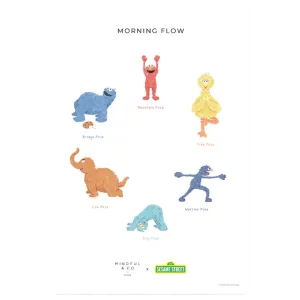 Yoga Poses Print - Sesame Street - Double Sided